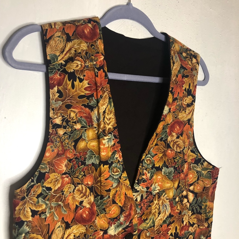 Fall pumpkin vest